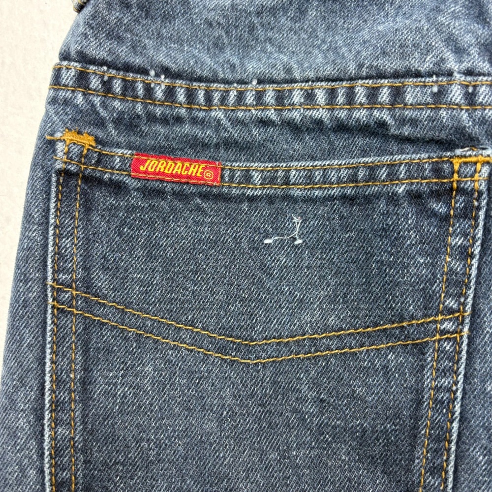 Vintage 90s Jordache Basics High Waisted Straight Leg Mom Jean Dark Wash Sz 9/10 - Picture 13 of 16